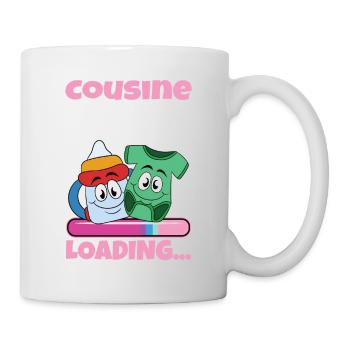 Cousine werden Cousine 2024 - Tasse - Weiß - Rechts