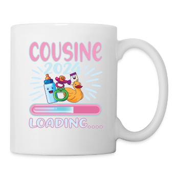 Cousine werden Cousine 2024 - Tasse - Weiß - Rechts