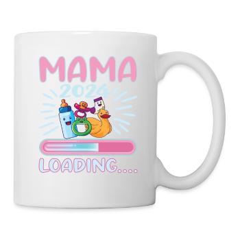 Mama 2024 werdende Mutter Schwangerschaft - Tasse - Weiß - Rechts