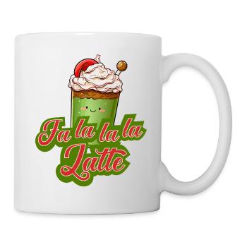 Weihnachten Kaffee ugly jumper Coffee Latte xmas - Tasse - Weiß - Rechts
