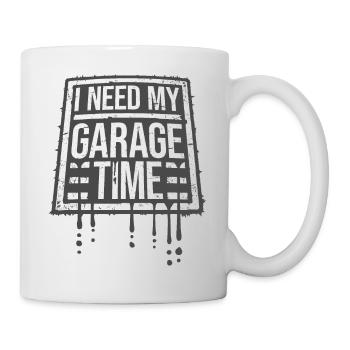 J’ai besoin de mon temps de garage drôle de mécanicien disant - Mug blanc - blanc - Droite