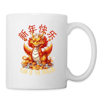 Année du Dragon Joyeux Nouvel An Chinois 2024 - Mug blanc - blanc - Droite
