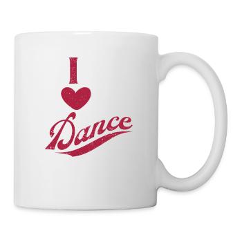Live Love Dance Lustige Tanzliebhaberin Tänzerin - Tasse - Weiß - Rechts
