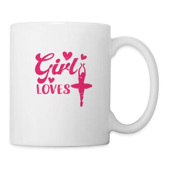 Juste une fille qui aime danser. Drôle de danse - Mug blanc - blanc - Droite