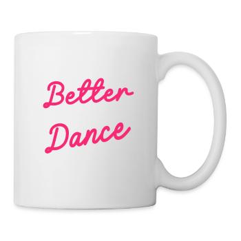 La vie est plus belle quand on danse. Jollier - Mug blanc - blanc - Droite