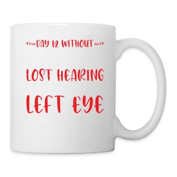 Jour 12 Sans chocolat, perte de l’ouïe 11 - Mug blanc - blanc - Droite