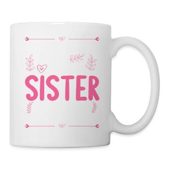 Ne me touche pas! J’ai une soeur folle - Mug blanc - blanc - Droite