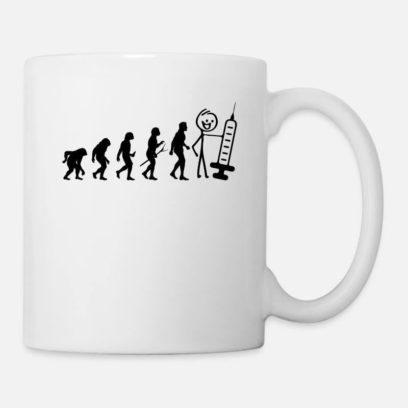 Funny Doctor Evolution Stick Figure Doctor - Tasse - Weiß