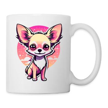 Chihuahua Dog Drawing - Mug - white - Right