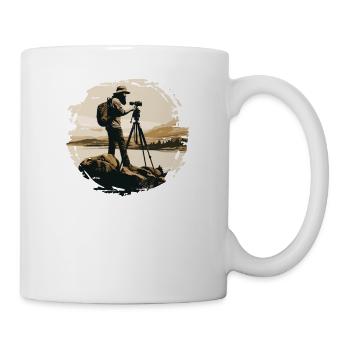 Photographe de paysage, Appareil photo, Photographe de nature - Mug blanc - blanc - Droite
