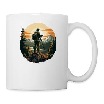 Appareil photo, Photographe de nature, Photographe animalier - Mug blanc - blanc - Droite