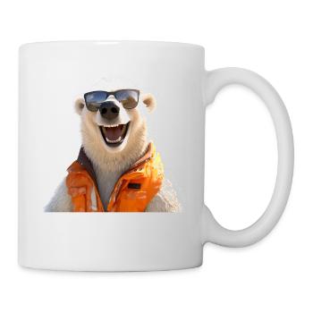 Polar Bear with Sunglasses Bears Love Cute Polar Bears - Mug - white - Right