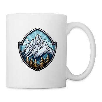Montagnes Symbole Armoiries - Mug blanc - blanc - Droite
