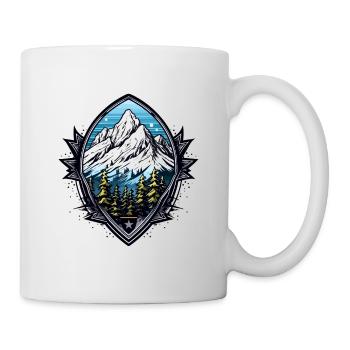 Armoiries des Alpes des montagnes - Mug blanc - blanc - Droite