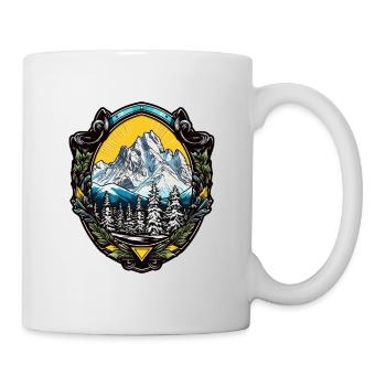 Berge Alpen - Tasse - Weiß - Rechts