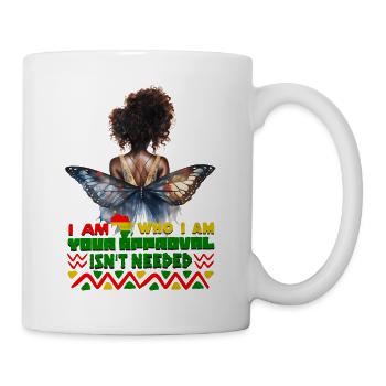 Black Queen Curly Afro - Celebrate Black History - Mug - white - Right