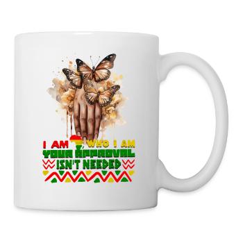 Black Queen Curly Afro - Celebrate Black History - Mug - white - Right