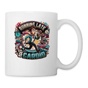 Courir en retard Humour Sarcasme Toujours en retard - Mug blanc - blanc - Droite