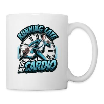 Courir en retard Humour Sarcasme Toujours en retard - Mug blanc - blanc - Droite