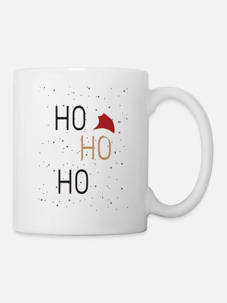 Weinachts-Ho Ho Ho - Tasse - Weiß