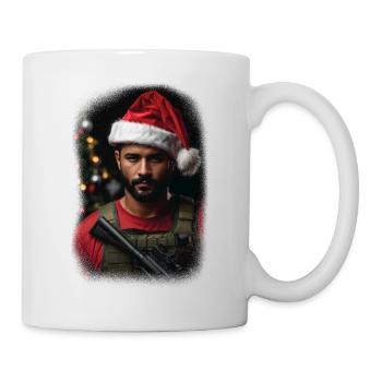 Père Noël de la Force d’élite : Père Noël militaire tactique de vacances - Mug blanc - blanc - Droite