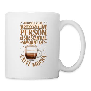 Succès uniquement avec le moka Caffè - Mug blanc - blanc - Droite