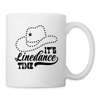 Line Dance Linedancing Country Fan - Gift - Mug - white - Right