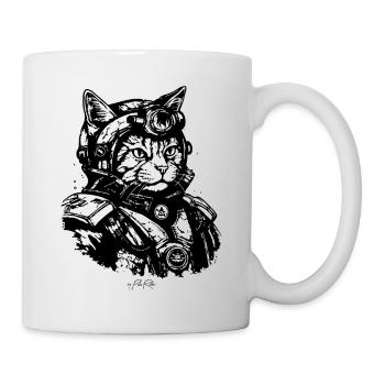 A Space Marine Cat - Mug - white - Right
