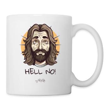 Der Jesus-Typ sagt definitiv nein zur Hölle - Tasse - Weiß - Rechts
