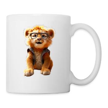 Lion avec des lunettes de soleil Les Lions sauvages aiment le Lion mignon - Mug blanc - blanc - Droite