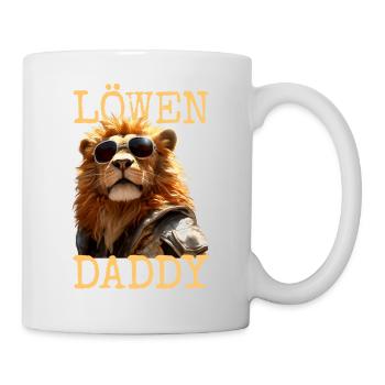 Lion Papa Papa Papa Fête des Pères Père Sauvage Lion - Mug blanc - blanc - Droite