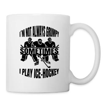 Eishockey Hockeyfan Eishockeyspieler Eishockeyteam - Tasse - Weiß - Rechts