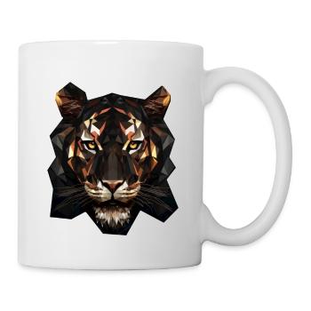 Geometric Tiger Animation - Mug - white - Right