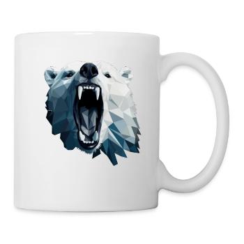 Geometric Style Polar Bear - Mug - white - Right