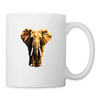 Geometric Style Elephant - Mug - white - Right