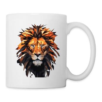 Geometric Lion Animation - Mug - white - Right