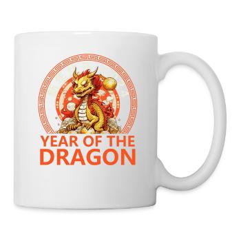 Year Of The Dragon Happy Chinese New Year 2024 - Tasse - Weiß - Rechts