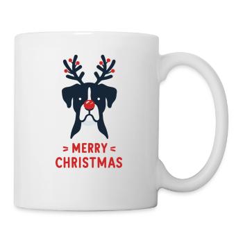 Boxer Noël Hiver Animaux Chiens - Mug blanc - blanc - Droite