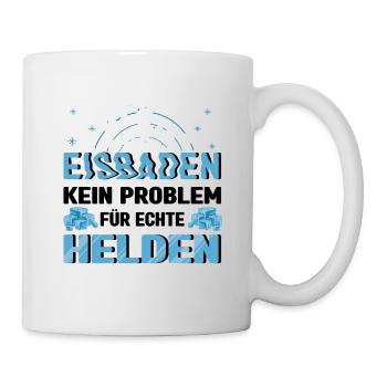 Eisbaden Spruch Eisschwimmer Sonnenbaden Eisbader - Tasse - Weiß - Rechts