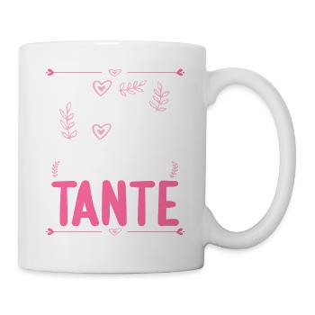 Ich komme total nach meiner Tante Nichte Neffe - Tasse - Weiß - Rechts