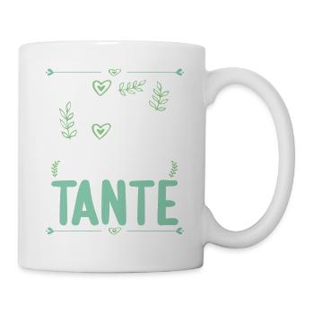Ich komme total nach meiner Tante Nichte Neffe - Tasse - Weiß - Rechts