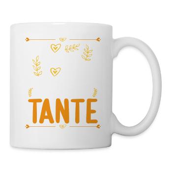 Ich komme total nach meiner Tante Nichte Neffe - Tasse - Weiß - Rechts