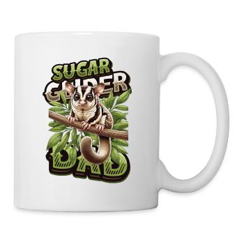 Australische Sugar Glider Kurzkopfgleitbeutler - Tasse - Weiß - Rechts