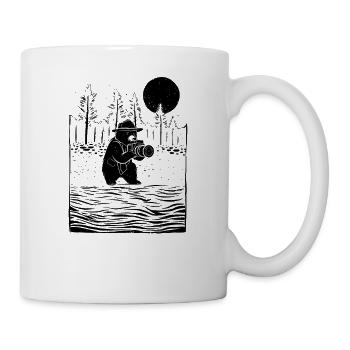 Ours, Photographe de paysage, Photographe de nature - Mug blanc - blanc - Droite