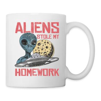 Alien, OVNI, UAP, Espace, Objet volant de l’espace - Mug blanc - blanc - Droite