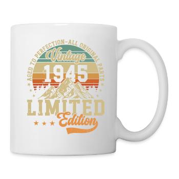 79th Birthday Vintage Birthday Party 1945 - Mug - white - Right