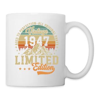 77th Birthday Vintage 1947 - Mug - white - Right