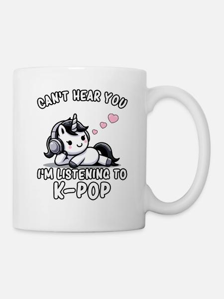K-Pop KPop Koreanische Musik Einhorn - Tasse - Weiß
