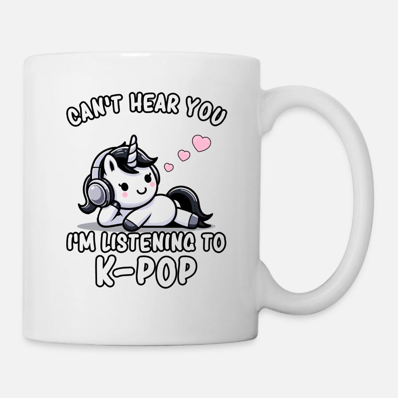 K-Pop KPop Koreanische Musik Einhorn - Tasse - Weiß