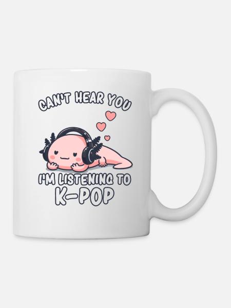 K-Pop KPop Koreanische Musik Axolotl - Tasse - Weiß
